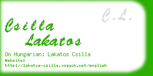 csilla lakatos business card